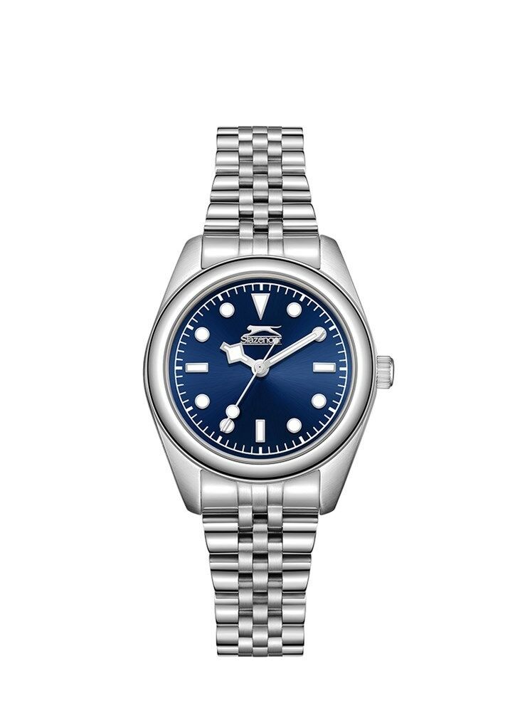 Slazenger SL.09.2424.3.03 Quartz Çelik Gri Lacivert Kadran 25 Mm Kadın Kol Saati