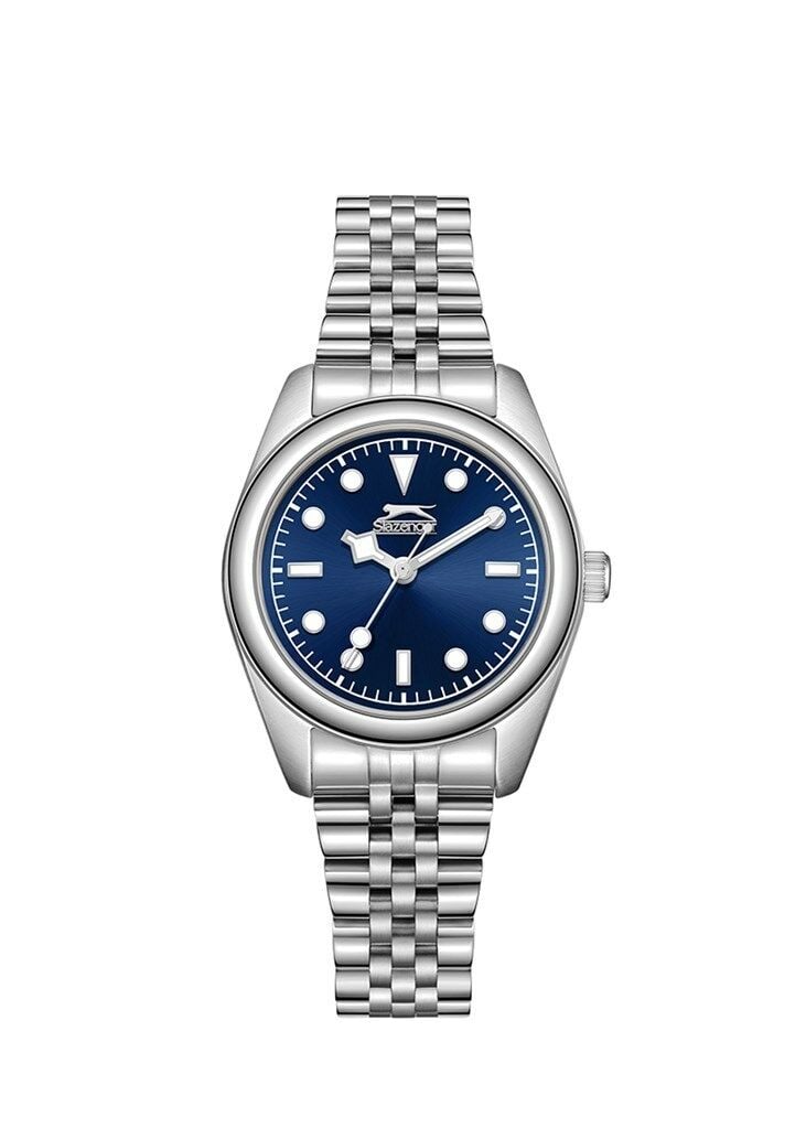 Slazenger SL.09.2424.3.03 Quartz Çelik Gri Lacivert Kadran 25 Mm Kadın Kol Saati