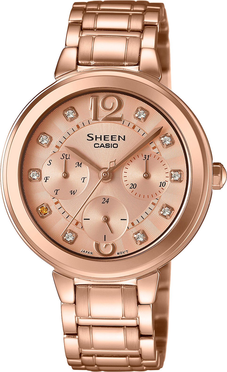 Casio She-3048Pg-9Audr Sheen Kadın Kol Saati