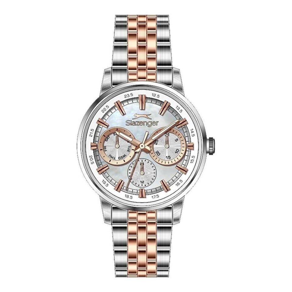 Slazenger SL.09.2454.4.11 Quartz Çelik Rose/Gri 34 Mm Kadın Kol Saati