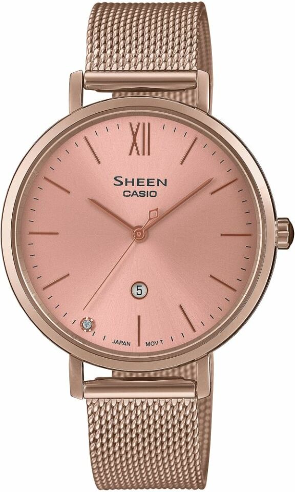 Casio She-4539Cm-4Audf Sheen Kadın Kol Saati
