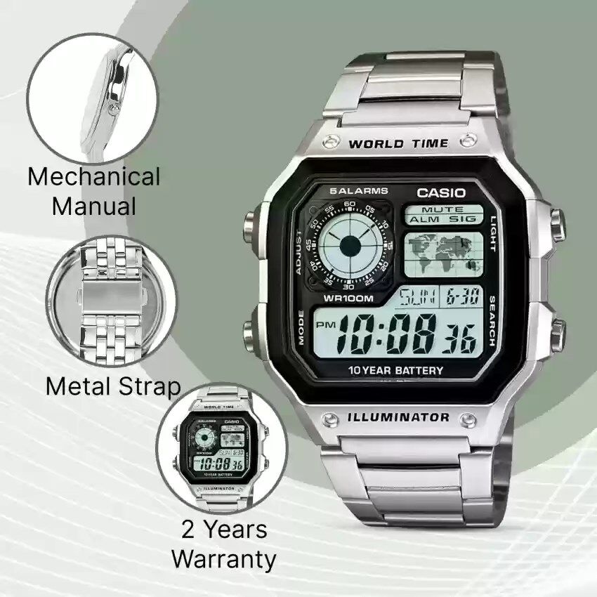 Casio Ae-1200Whd-1Avdf Erkek Kol Saati