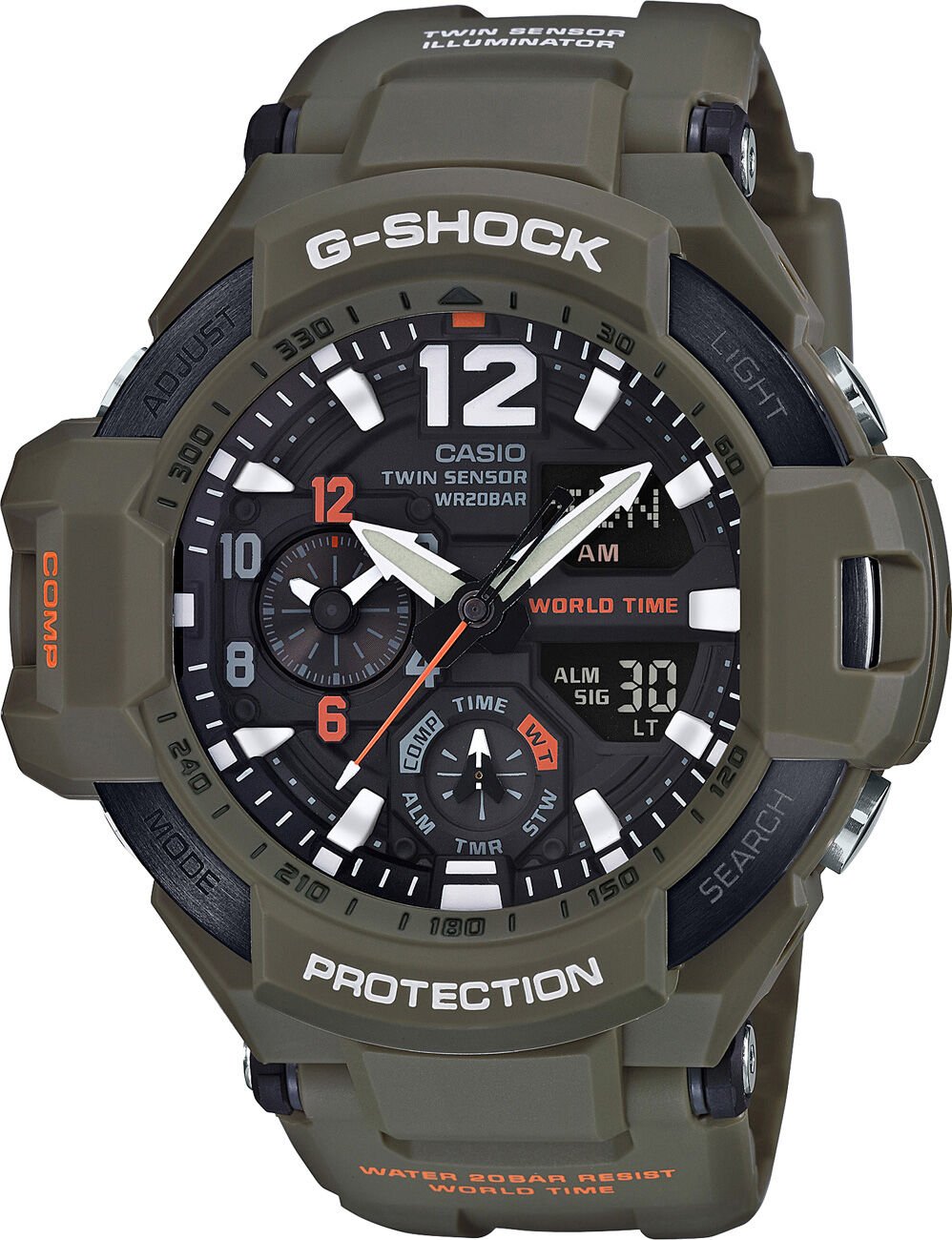 Casio Ga-1100Kh-3Adr G-Shock Erkek Kol Saati