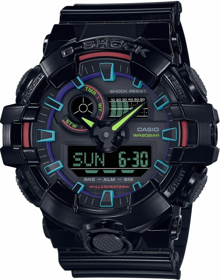 Casio Ga-700Rgb-1Adr G-Shock Erkek Kol Saati