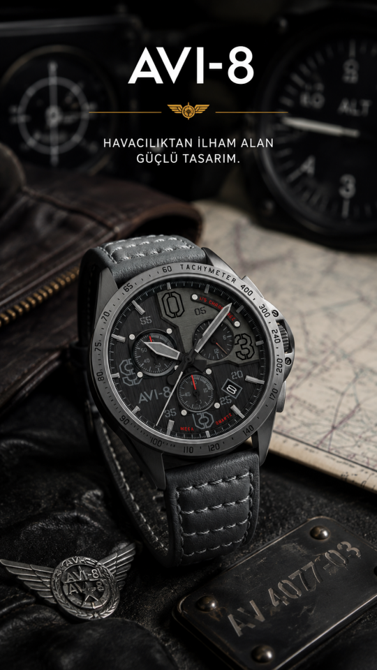 Avı-8 Av-4077-03 Erkek Kol Saati