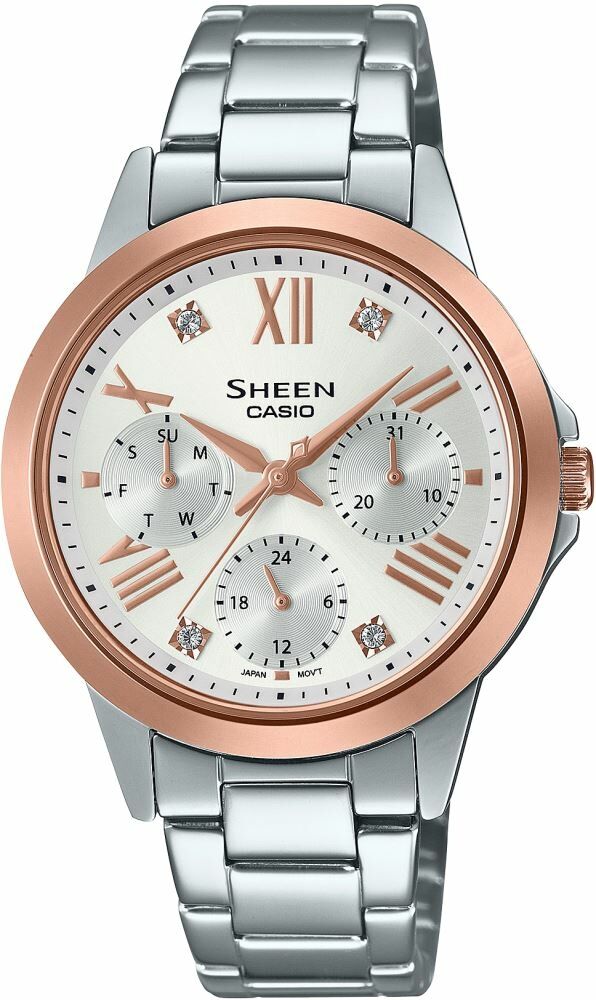 Casio She-3516Sg-7Audf Sheen Kadın Kol Saati
