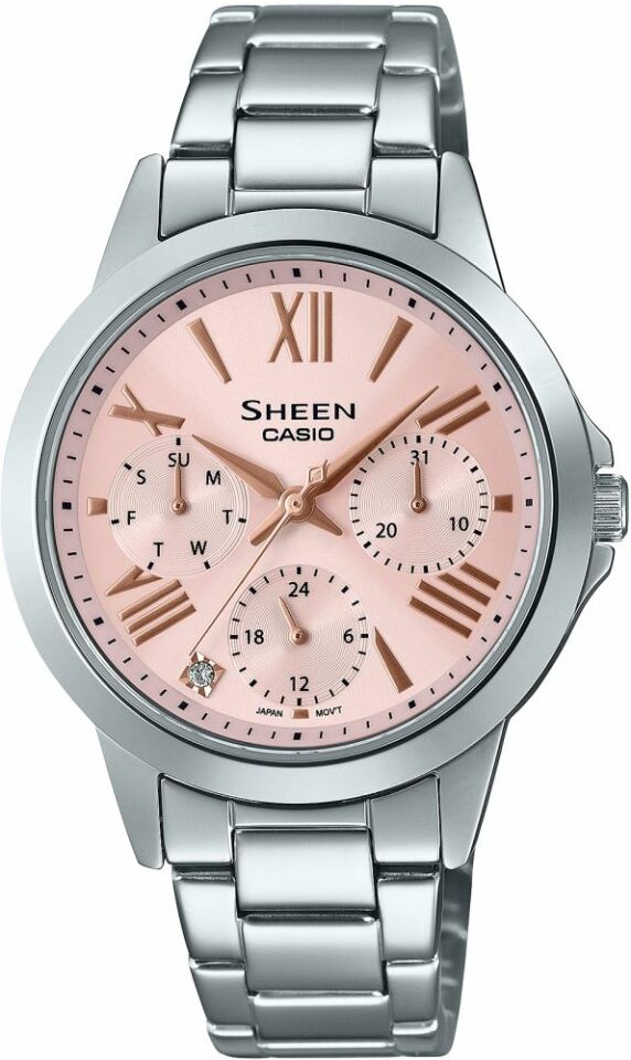 Casio She-3516D-4Audf Sheen Kadın Kol Saati