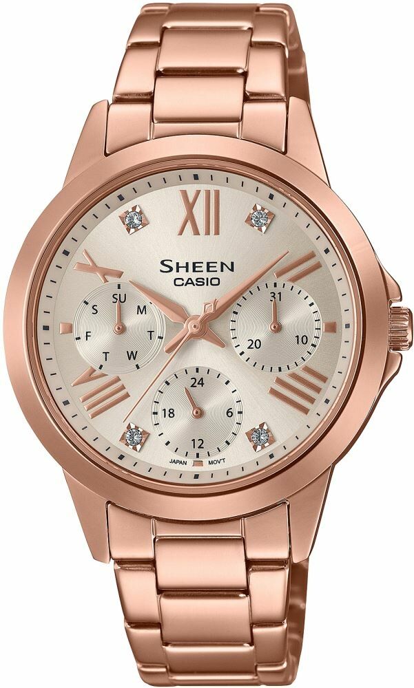Casio She-3516Pg-9Audf Sheen Kadın Kol Saati