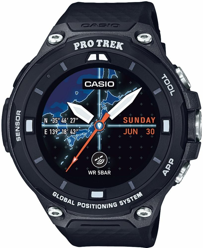 Casio Wsd-F20-Bk Akıllı Erkek Kol Saati