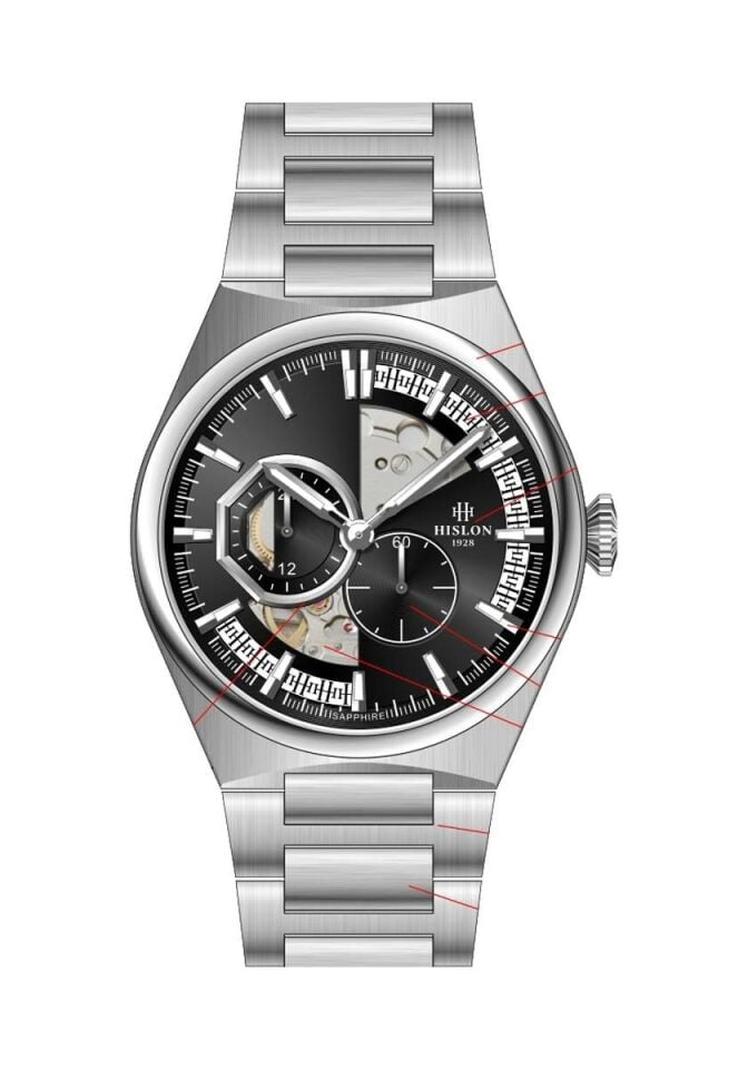 Hislon Men's Solid SD225S-04SS