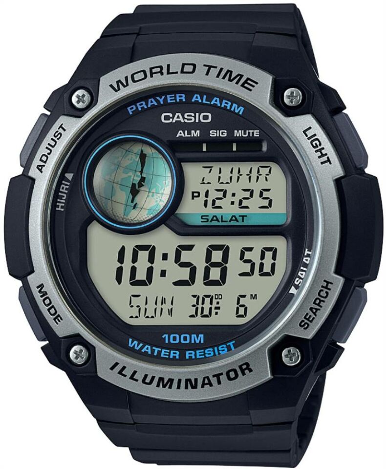 Casio Cpa-100-1Avdf Namaz Vakitlerini Gösteren Erkek Kol Saati