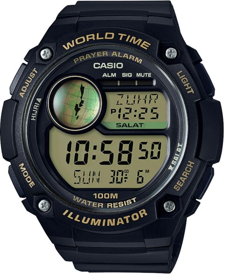Casio Cpa-100-9Avdf Namaz Vakitlerini Gösteren Erkek Kol Saati