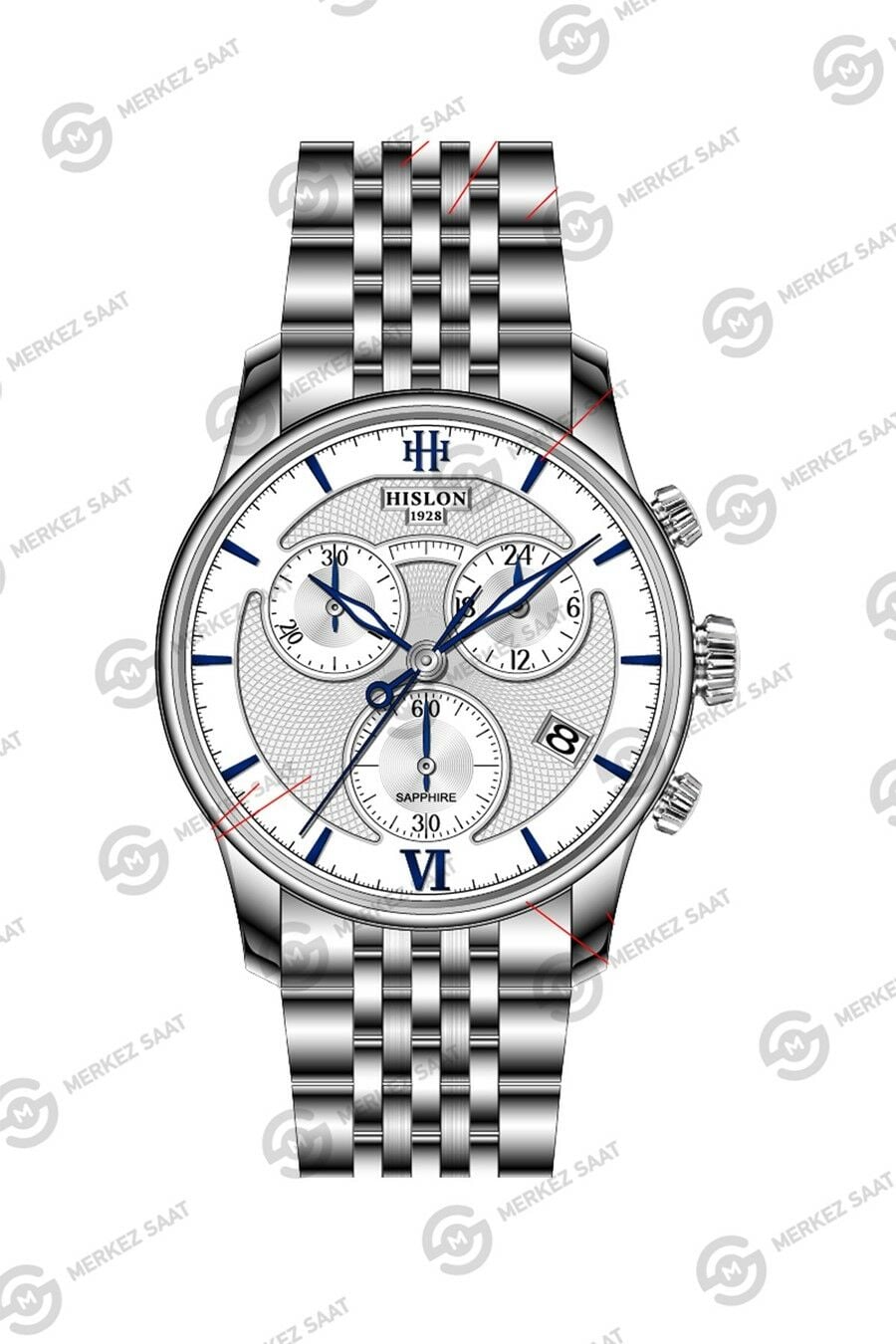 Hislon Men's Masterwork MS228S-02SS