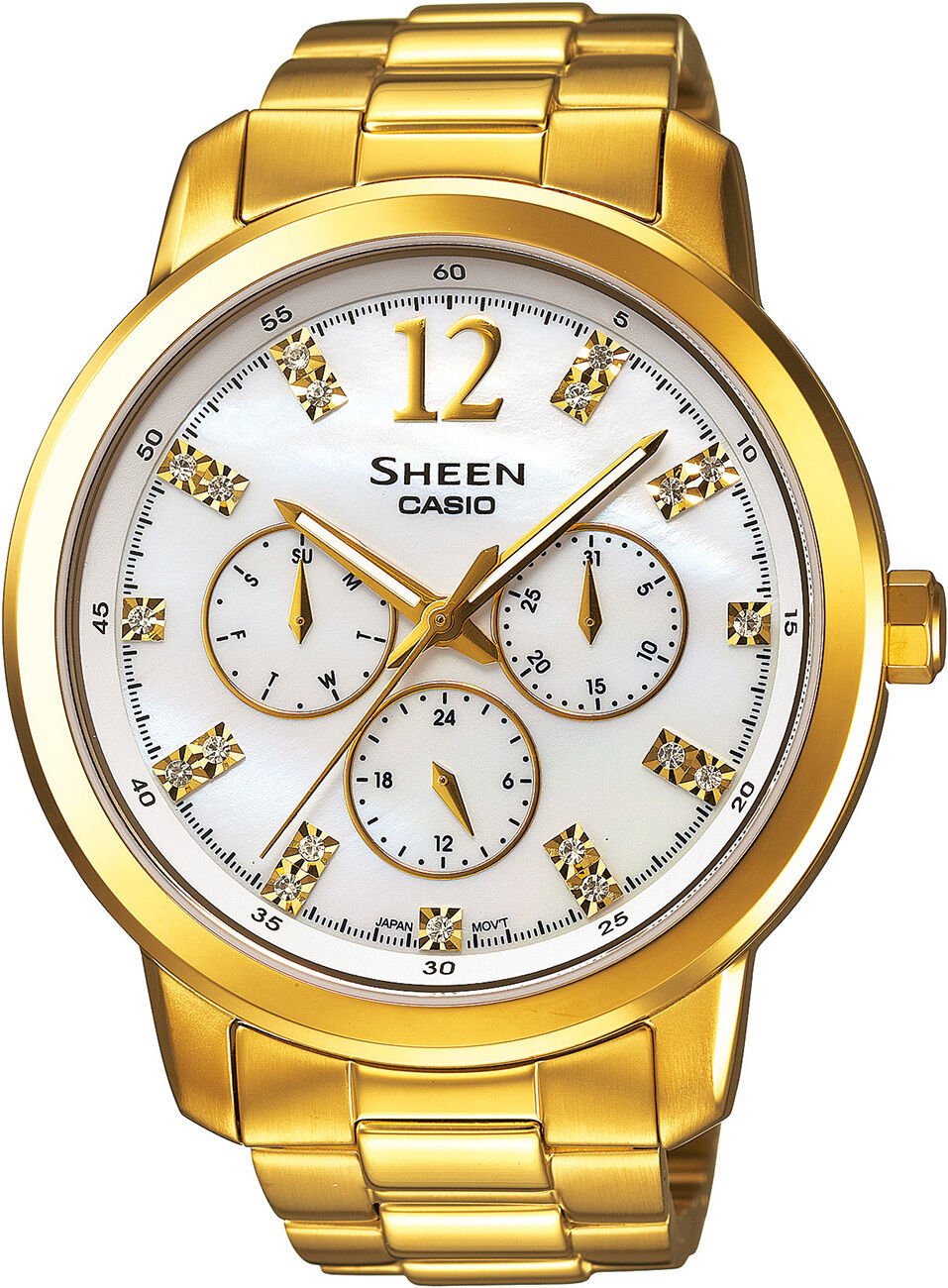 Casio She-3802Gd-7Adr Sheen Kadın Kol Saati