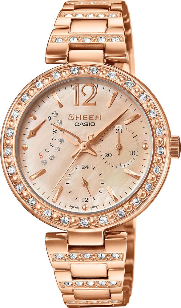 Casio She-3043Pg-9Audr Sheen Kadın Kol Saati