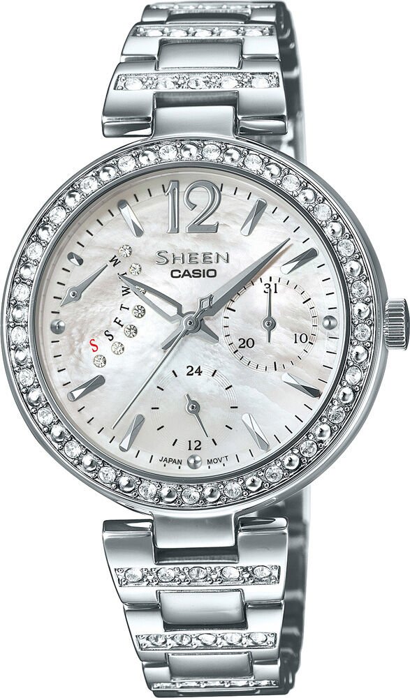 Casio She-3043D-7Audr Sheen Kadın Kol Saati