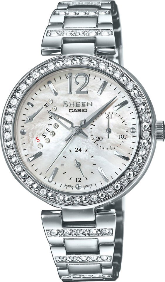 Casio She-3043D-7Audr Sheen Kadın Kol Saati