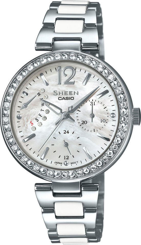 Casio She-3042D-7Audr Sheen Kadın Kol Saati