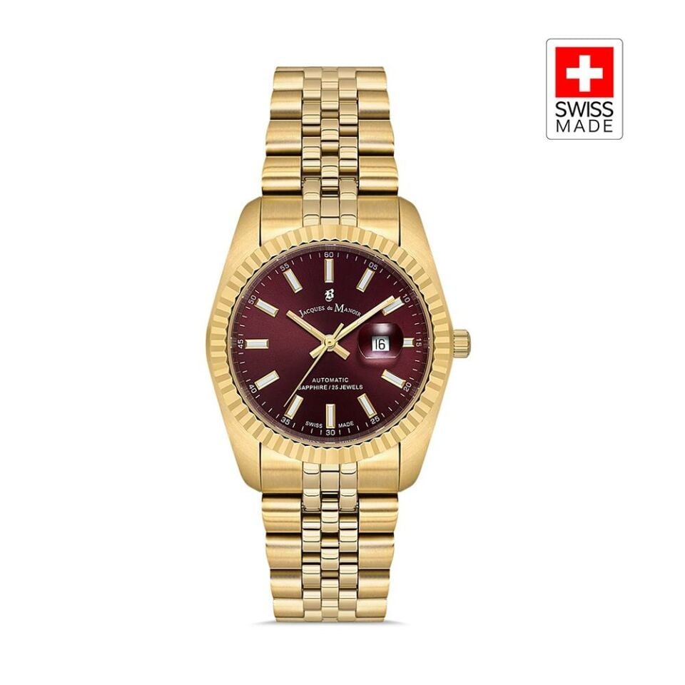Inspıratıon JWL04122 (Sellita Sw100, 25 Jewels Otomatik Mekanizmalı, Swiss Made) Kadın Kol Saati