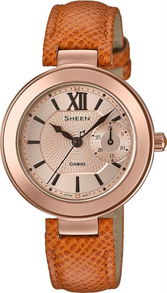 Casio She-3051Pgl-7Audf Sheen Kadın Kol Saati