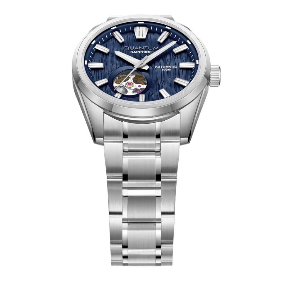 Quantum QMG1192B.390 Otomatik Gri Safir 10 Atm 41 Mm Erkek Kol Saati