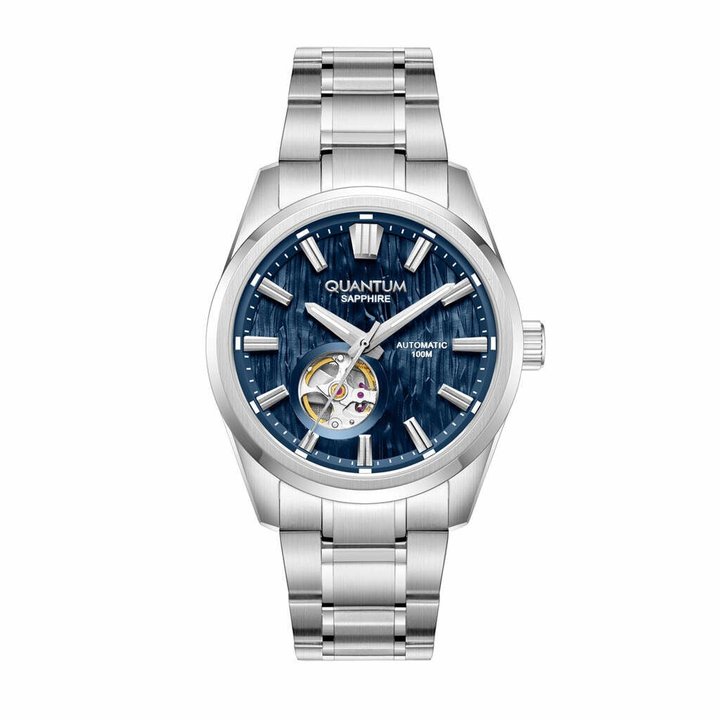 Quantum QMG1192B.390 Otomatik Gri Safir 10 Atm 41 Mm Erkek Kol Saati