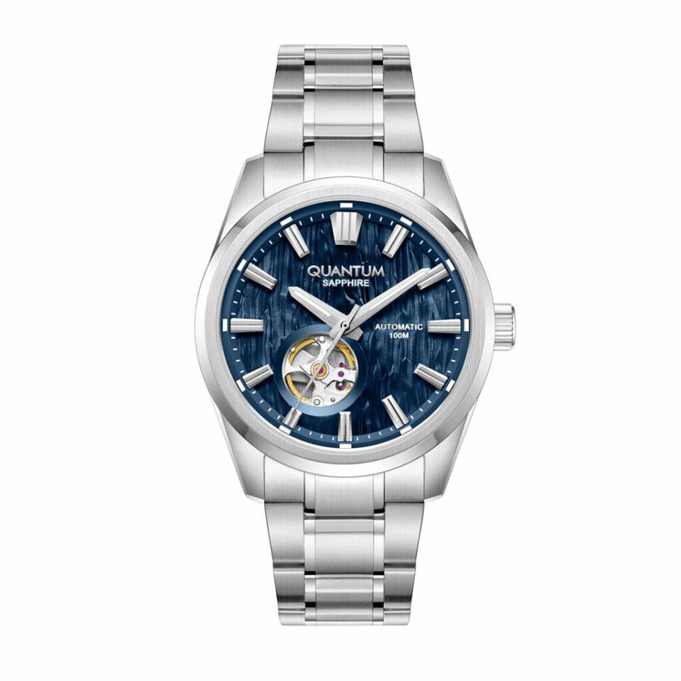 Quantum QMG1192B.390 Otomatik Gri Safir 10 Atm 41 Mm Erkek Kol Saati