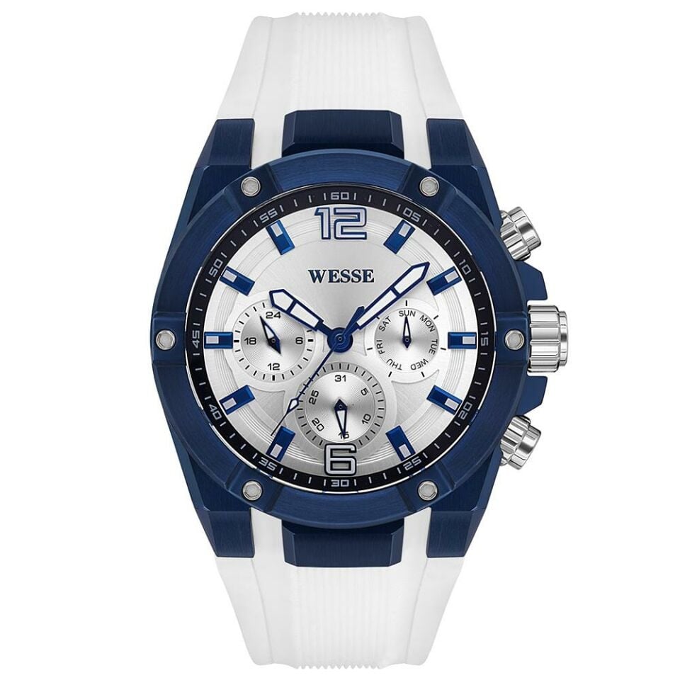 Wesse WWG201610 Quartz Silikon 47 Mm Beyaz Erkek Kol Saati