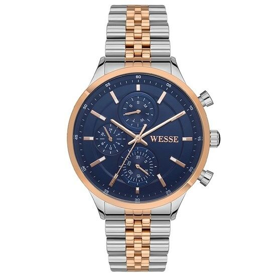 Wesse WWG207401 Çelik Rose Gold/Metalik Gri 43 Mm Erkek Kol Saati