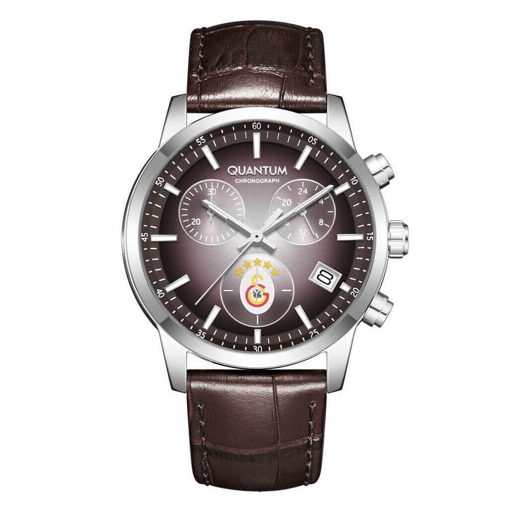 Quantum G1087.362 Quartz Deri Kahverengi 42 Mm Erkek Kol Saati