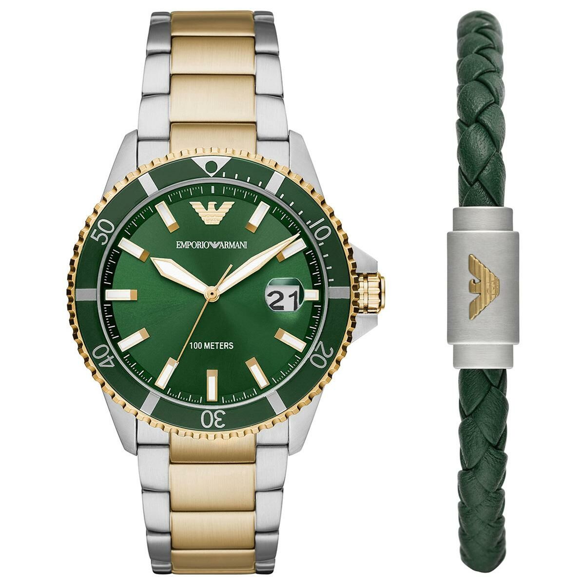 Emporio Armani AR80063SET Erkek Kol Saati Ve Bileklik Seti