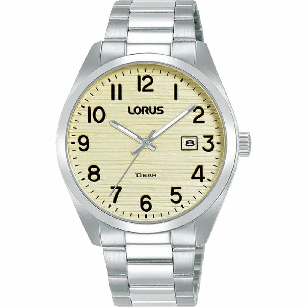 Lorus RH911RX9 Quartz Çelik Gri Sarı Kadran 39 Mm Erkek Kol Saati