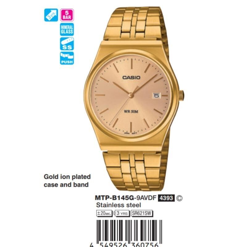 Casio MTP-B145G-9AVDF Casio MTP-B145G-9AVDF Erkek Kol Saati