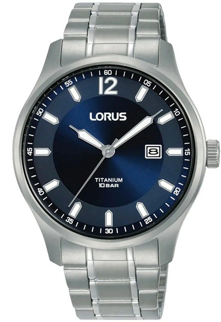 Lorus RH997QX9 Quartz Titanyum Gri Lacivert Kadran 10 Atm 40 Mm Erkek Kol Saati