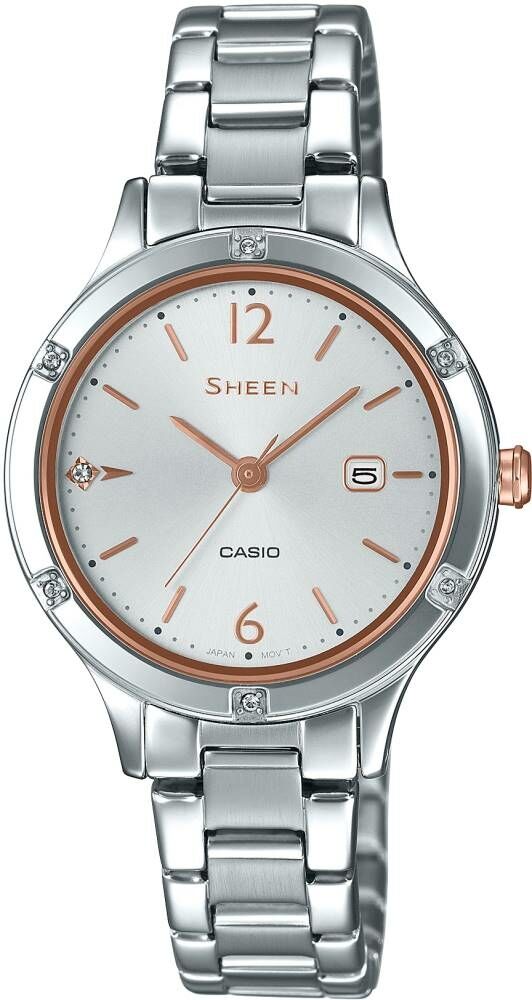 Casio She-4533D-7Audf Sheen Kadın Kol Saati