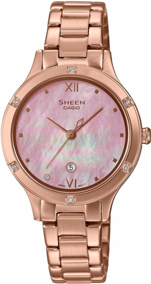 Casio She-4546Pg-4Audf Sheen Kadın Kol Saati