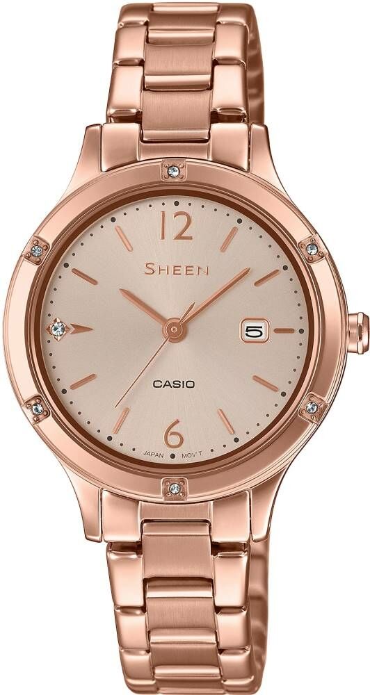 Casio She-4533Pg-4Audf Sheen Kadın Kol Saati