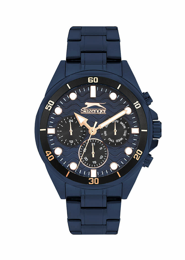 Slazenger SL.09.2383.2.07 Quartz Çelik Lacivert 45 Mm Erkek Kol Saati