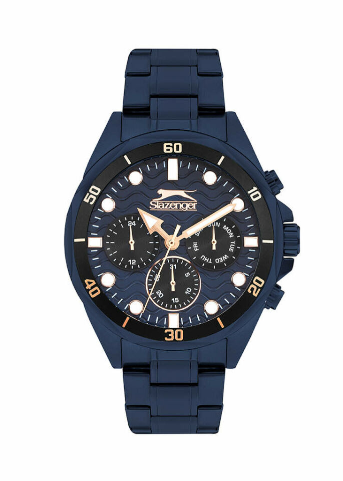 Slazenger SL.09.2383.2.07 Quartz Çelik Lacivert 45 Mm Erkek Kol Saati