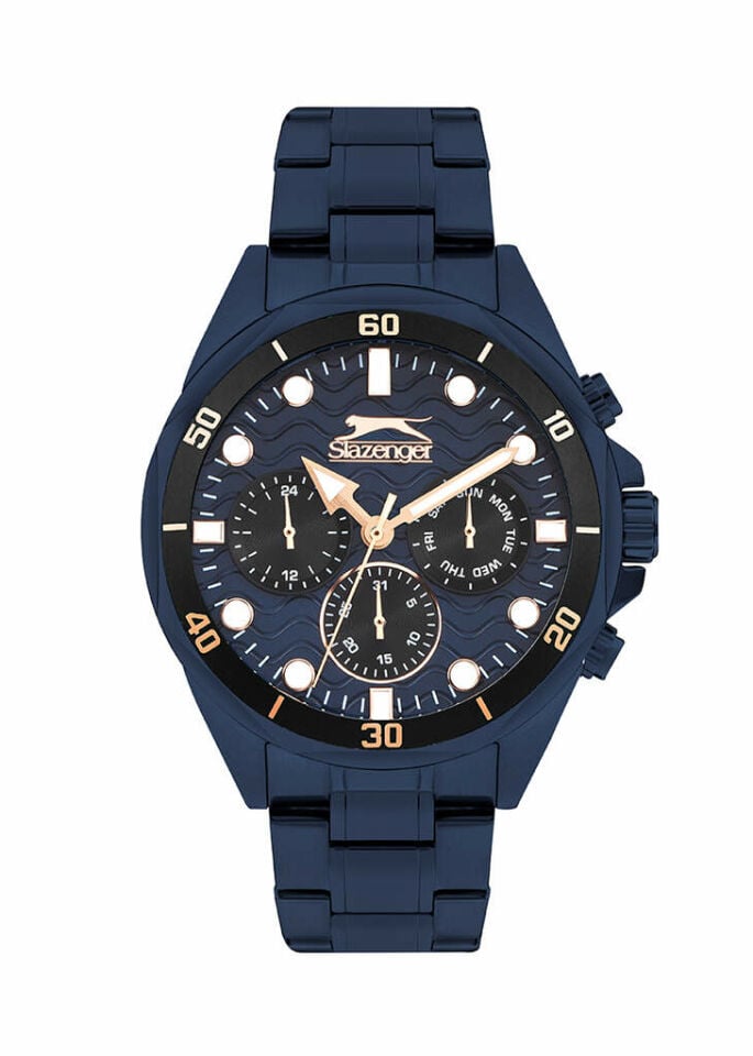 Slazenger SL.09.2383.2.07 Quartz Çelik Lacivert 45 Mm Erkek Kol Saati