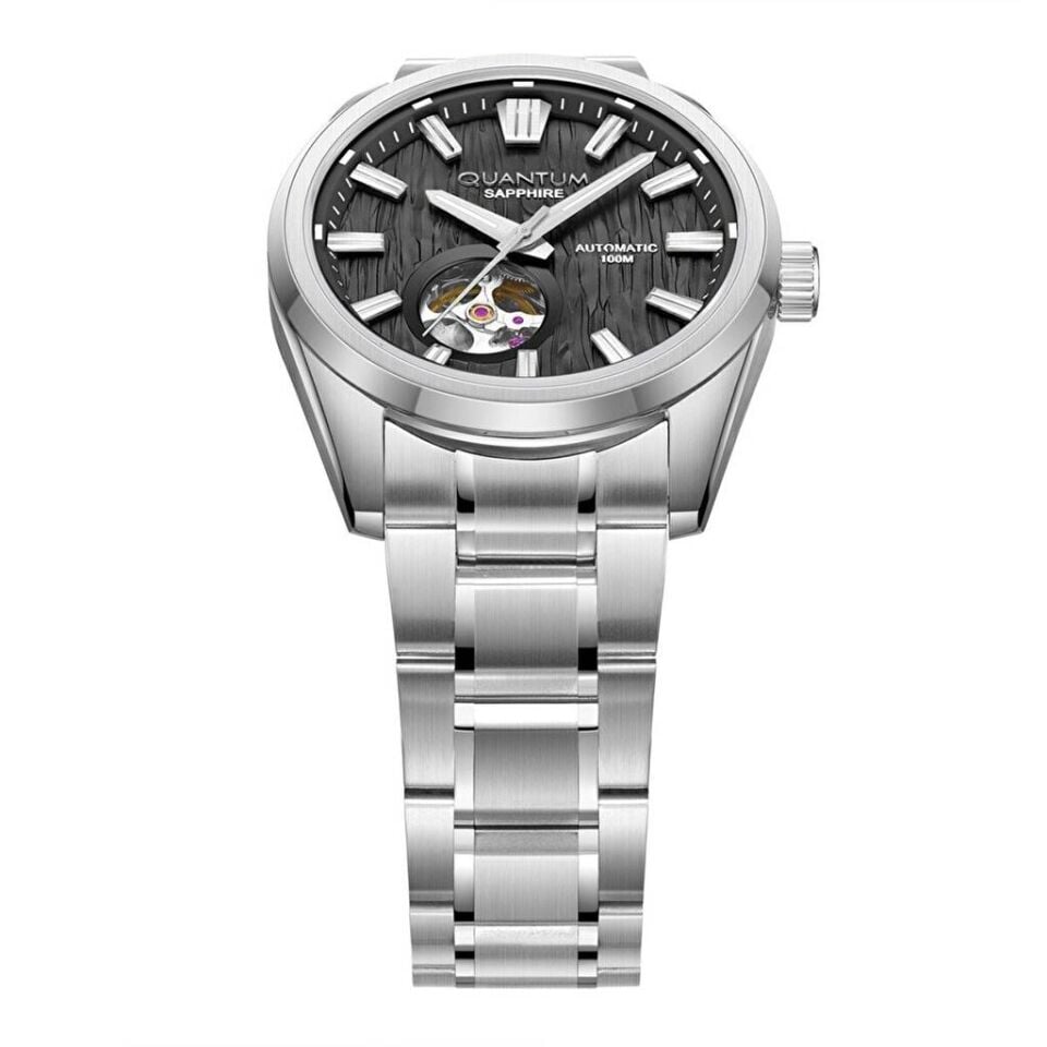 Quantum QMG1192B.350 Otomatik Çelik Gri Safir 10 Atm 41 Mm Erkek Kol Saati