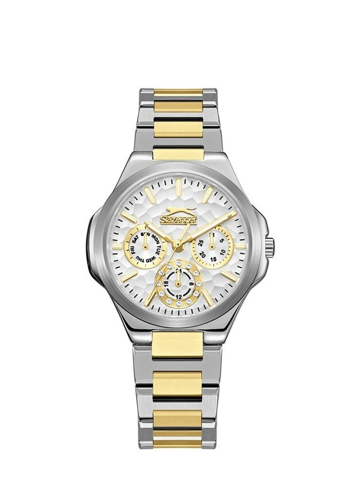 Slazenger SL.09.2365.4.07 Quartz Çelik Altın/Gri 34 Mm Kadın Kol Saati