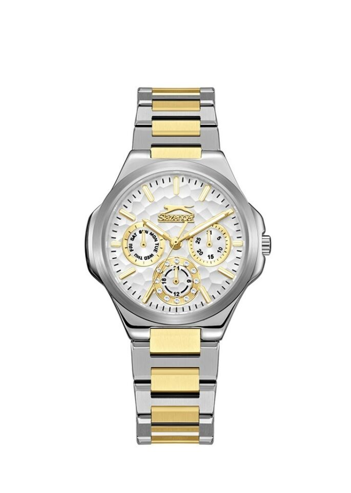 Slazenger SL.09.2365.4.07 Quartz Çelik Altın/Gri 34 Mm Kadın Kol Saati