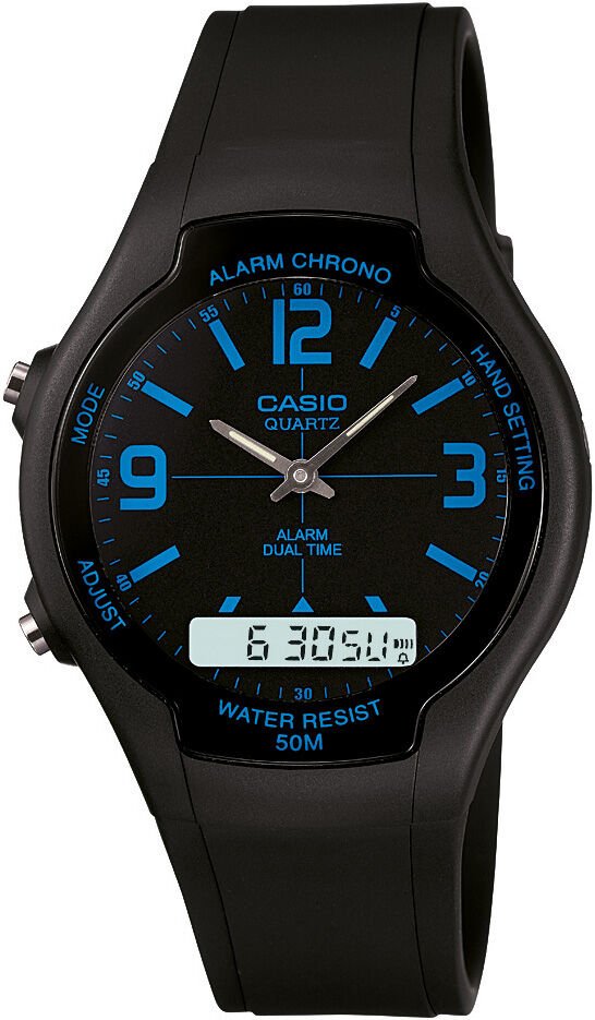 Casio Aw-90H-2Bvdf Analog Digital Combination Erkek Kol Saati