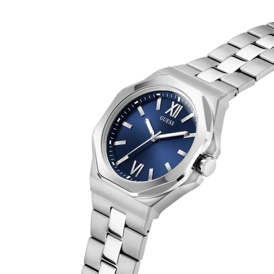 Guess GUGW0849G1 Quartz Çelik Gri Lacivert Kadran 41 Mm Erkek Kol Saati
