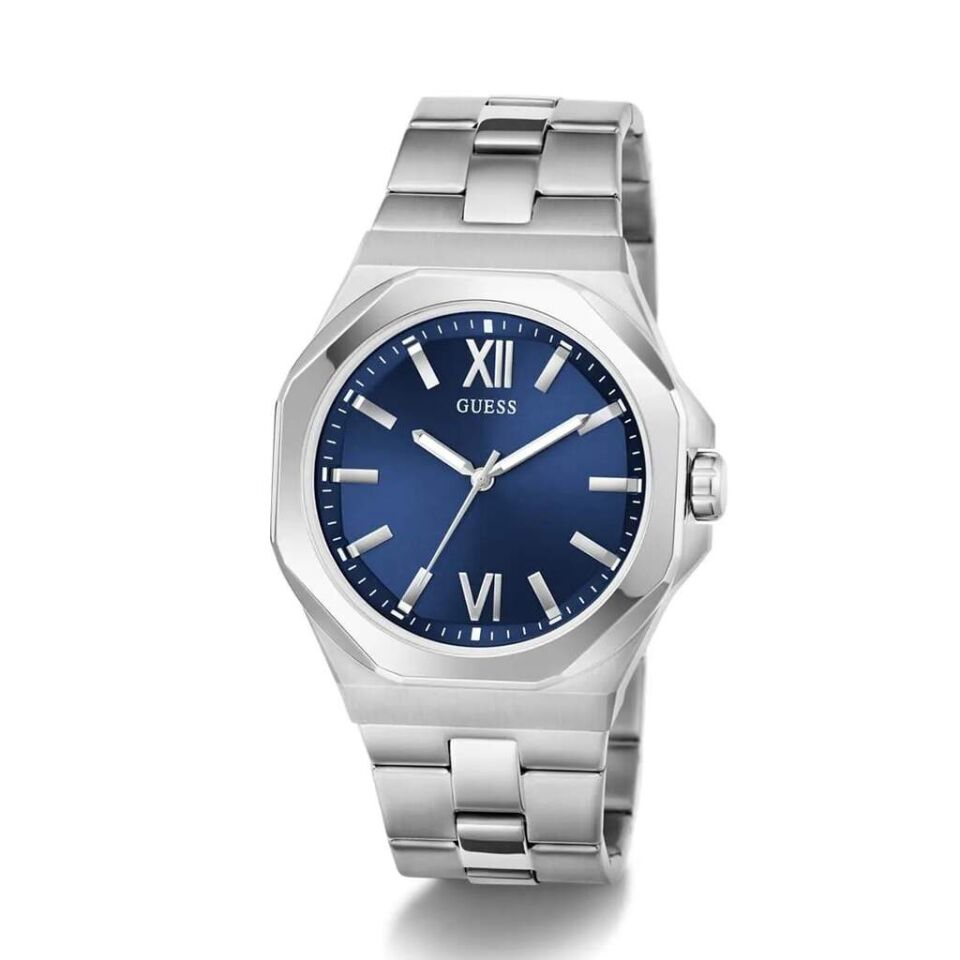 Guess GUGW0849G1 Quartz Çelik Gri Lacivert Kadran 41 Mm Erkek Kol Saati