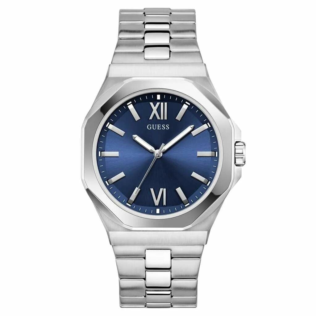 Guess GUGW0849G1 Quartz Çelik Gri Lacivert Kadran 41 Mm Erkek Kol Saati