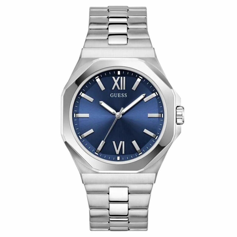 Guess GUGW0849G1 Quartz Çelik Gri Lacivert Kadran 41 Mm Erkek Kol Saati