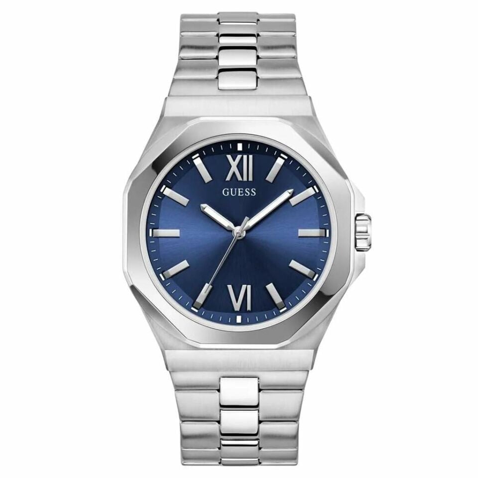 Guess GUGW0849G1 Quartz Çelik Gri Lacivert Kadran 41 Mm Erkek Kol Saati