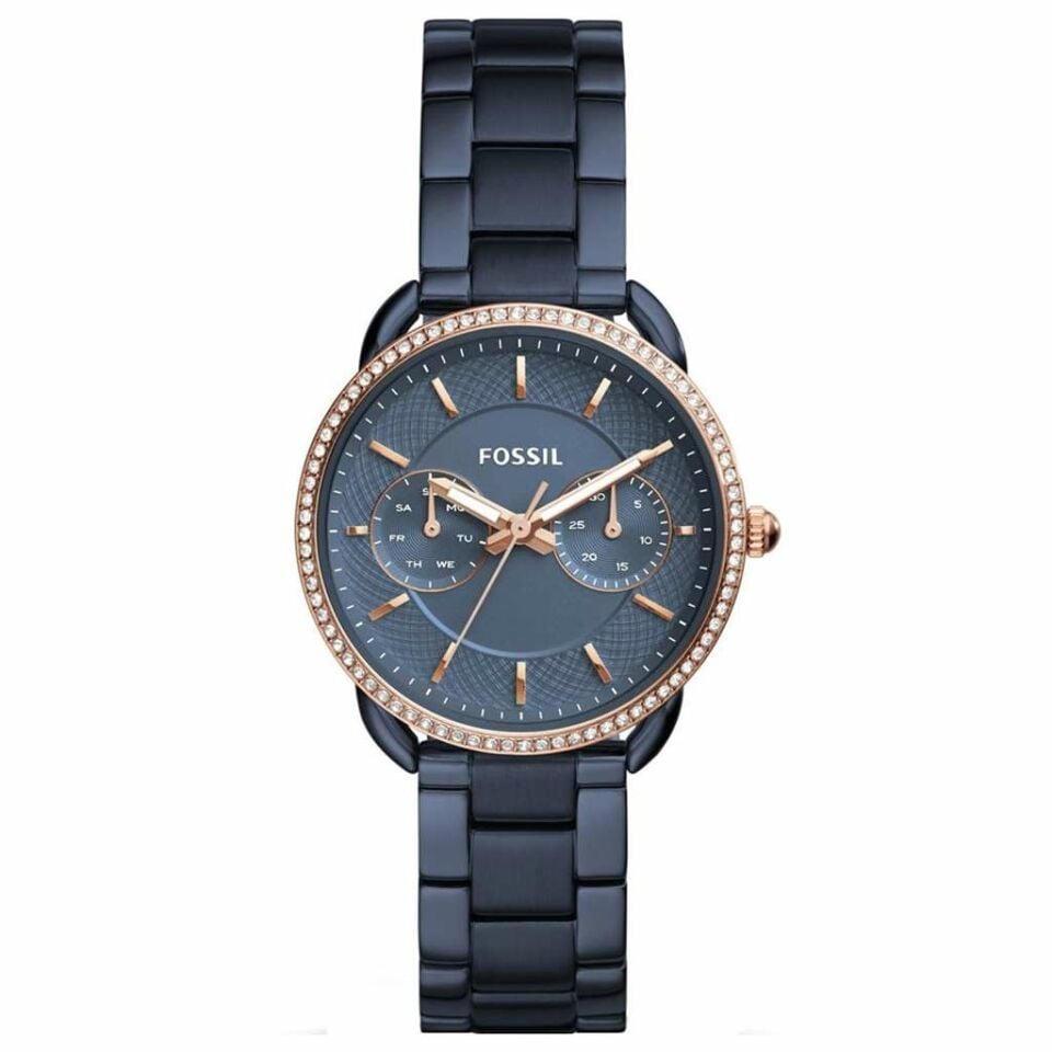 Fossil FES4259 Quartz Çelik Lacivert 35 Mm Kadın Kol Saati